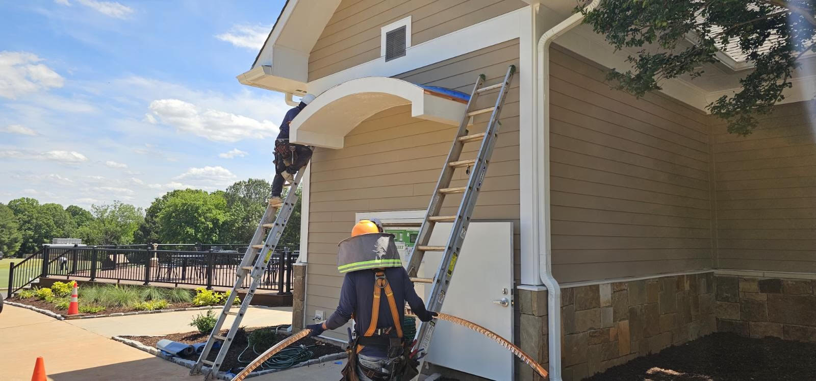 Copper Entry Roof Installation
