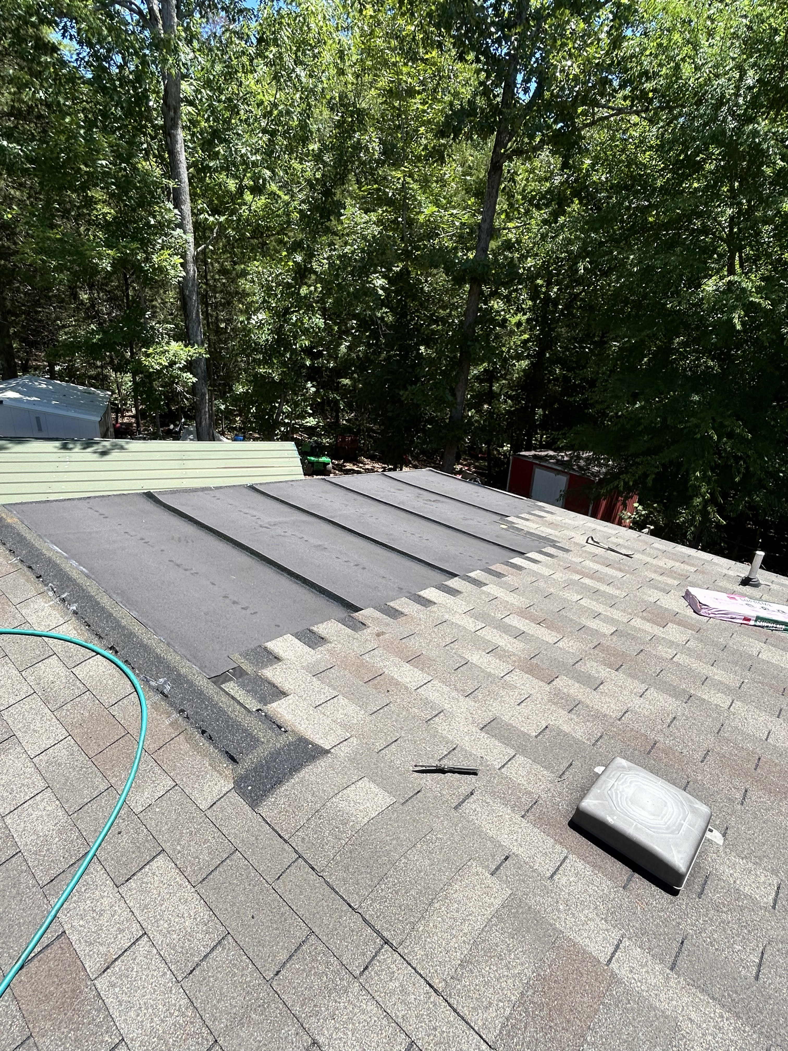 Shingle Installation in Progress