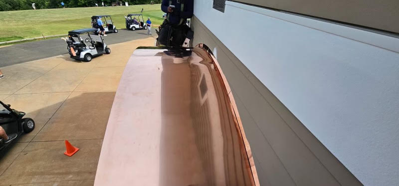 Custom Copper Panel Fitting