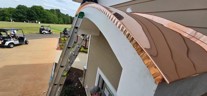 Barrel Roof Copper Detail