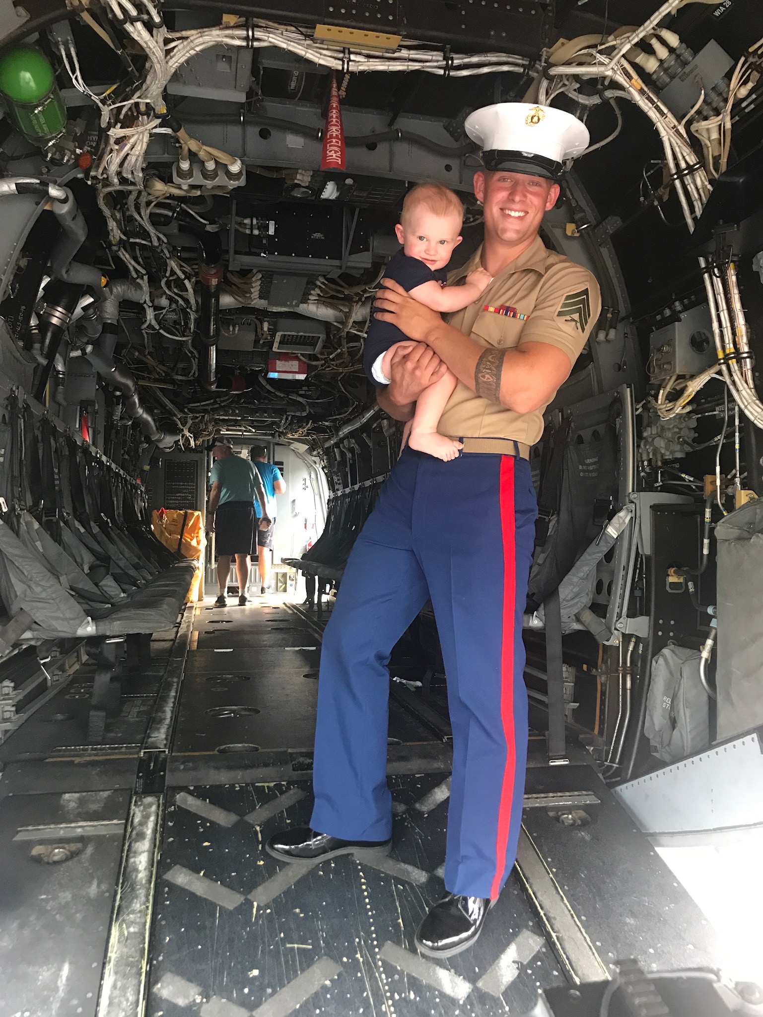 Summit's founder in his United States Marine Corps dress uniform
